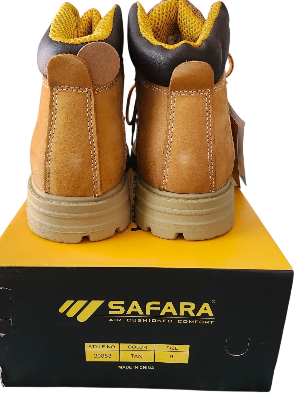 Men's Safara Tan Work Boots - Picture 13 of 13